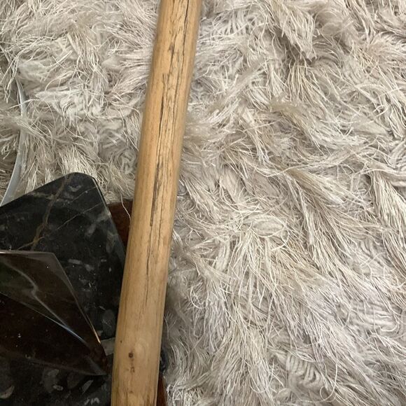 Handcrafted One Of A Kind Wooden Cane With Rubber Cap On Bottom - Picture 9 of 16